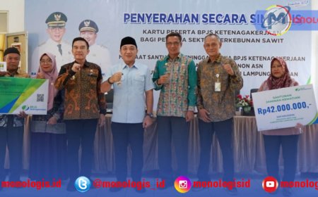 1.845 Pekerja Sawit di Lampung Selatan Terlindungi BPJS Ketenagakerjaan