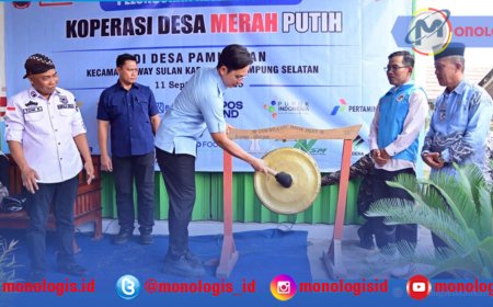 Bupati Lampung Selatan Resmikan KDMP Way Sulan
