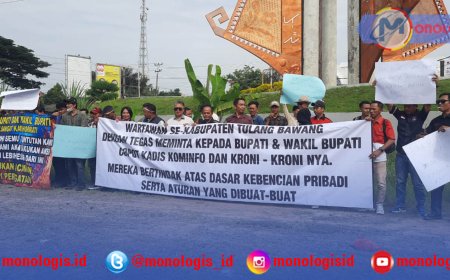 Wartawan dan Organisasi Tuntut Kadis Kominfo Tulangbawang Dicopot