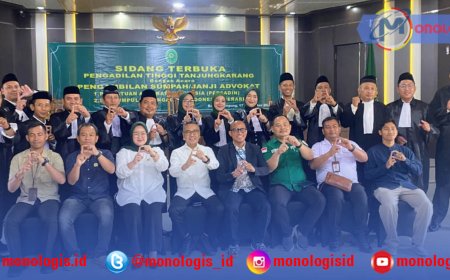 Pengadilan Tinggi Tangjung Karang Ambil Sumpah 14 Advokat Persadin