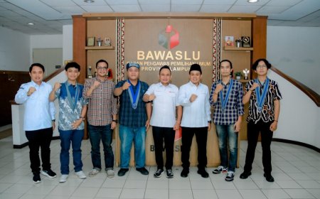 Bawaslu Lampung Bahas Penguatan Demokrasi dan Pengawasan Partisipatif Bersama Korwil II PP GMKI