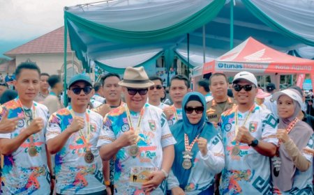 Bawaslu Lampung Hadiri Tanggamus Color Run, Dorong Partisipasi Masyarakat Aktif Dalam Pengawasan Pemilu