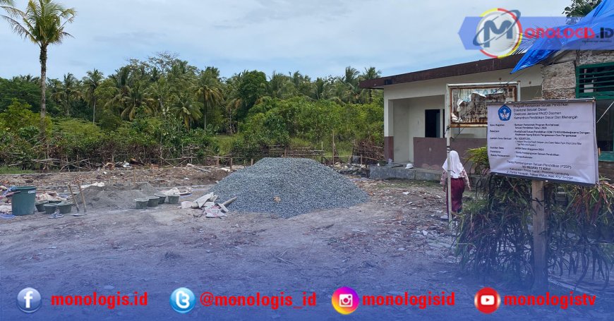 Pembangunan Gedung SDN 73 Krui Diduga tak Sesuai Juklak-Juknis