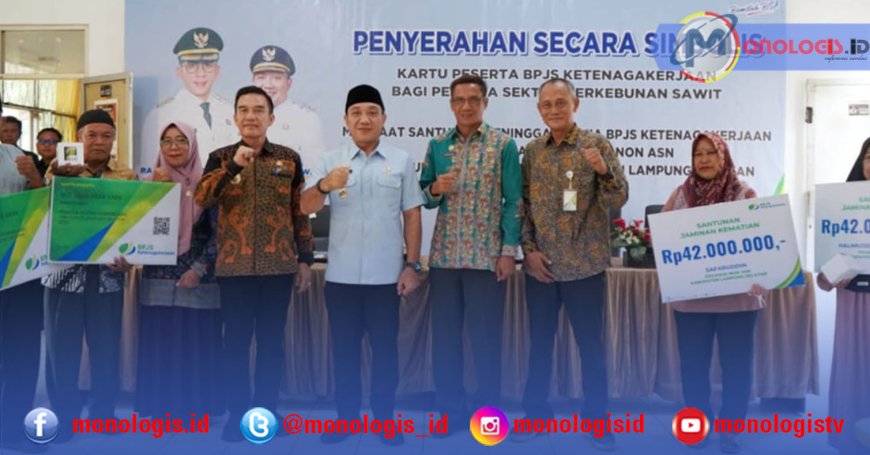 1.845 Pekerja Sawit di Lampung Selatan Terlindungi BPJS Ketenagakerjaan