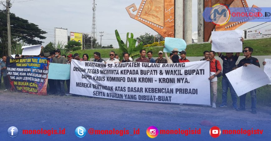 Wartawan dan Organisasi Tuntut Kadis Kominfo Tulangbawang Dicopot