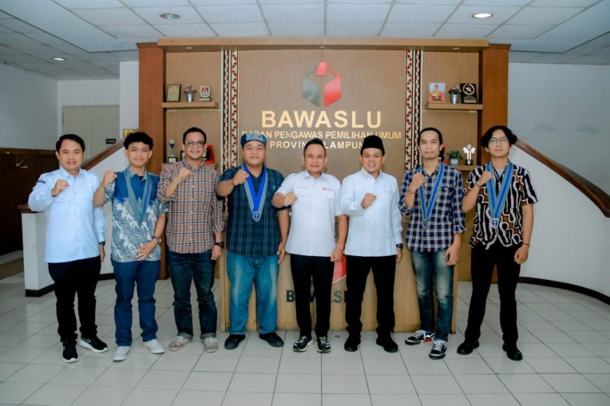 Bawaslu Lampung Bahas Penguatan Demokrasi dan Pengawasan Partisipatif Bersama Korwil II PP GMKI