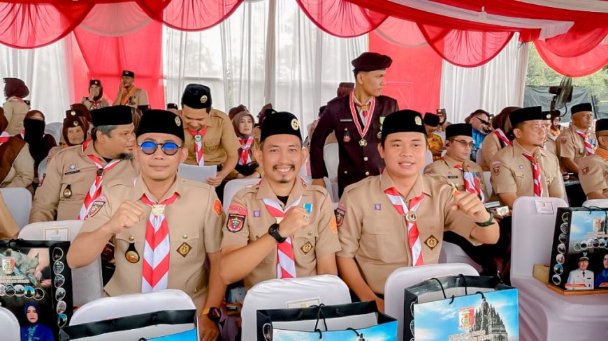 Bawaslu Provinsi Lampung Hadiri Apel Besar Pramuka ke-64
