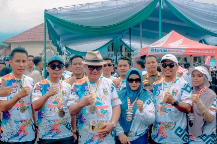 Bawaslu Lampung Hadiri Tanggamus Color Run, Dorong Partisipasi Masyarakat Aktif Dalam Pengawasan Pemilu