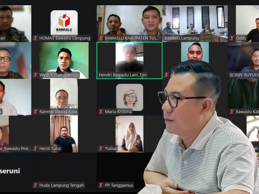 Bawaslu Lampung Bahas Penyusunan Artikel Pelanggaran Pemilihan 2024