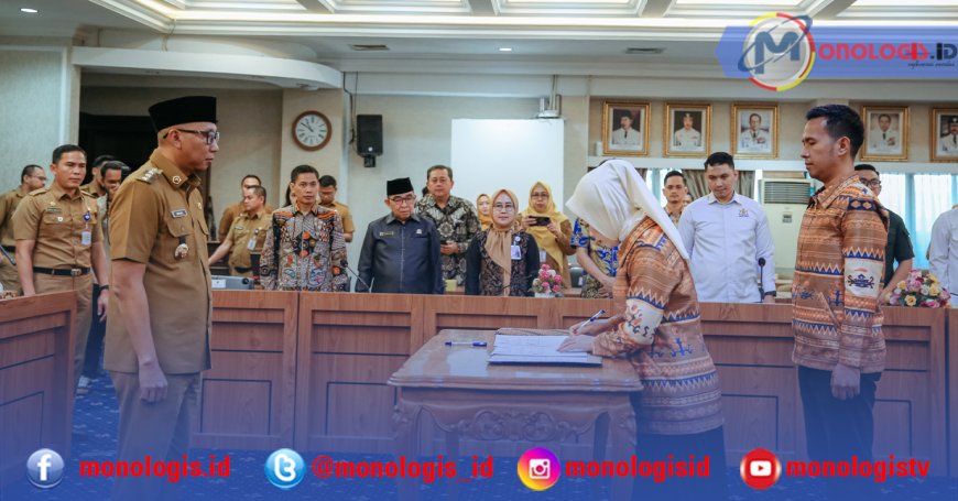 Direksi Baru BUMD Wahana Raharja dan Lampung Jasa Utama Dikukuhkan