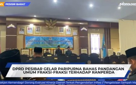 Fraksi DPRD Pesisir Barat Sampaikan Pandangan Umum Empat Ranperda Usul Kepala Daerah