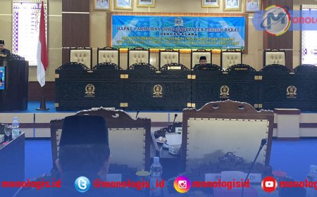 Wakil Bupati Pesisir Barat Jawab Pandangan Umum Fraksi Terkait Usul 4 Ranperda