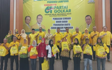 HUT ke-61, Golkar Lampung Gelar Baksos