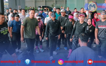 AHY Hadiri Fun Run di Bandarlampung