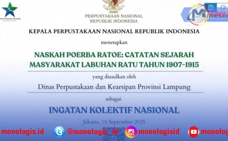 Dua Naskah Kuno Asal Lampung Raih Sertifikat IKON 2025 dari Perpustakaan Nasional