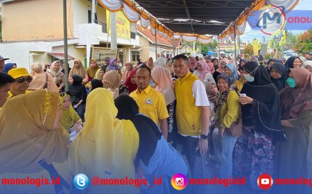 HUT ke-61, Golkar Pesisir Barat Tebar 1.000 Paket Sembako
