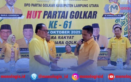 Aprozi Alam Ditunjuk Sebagai Plt Ketua Golkar Lampung Utara