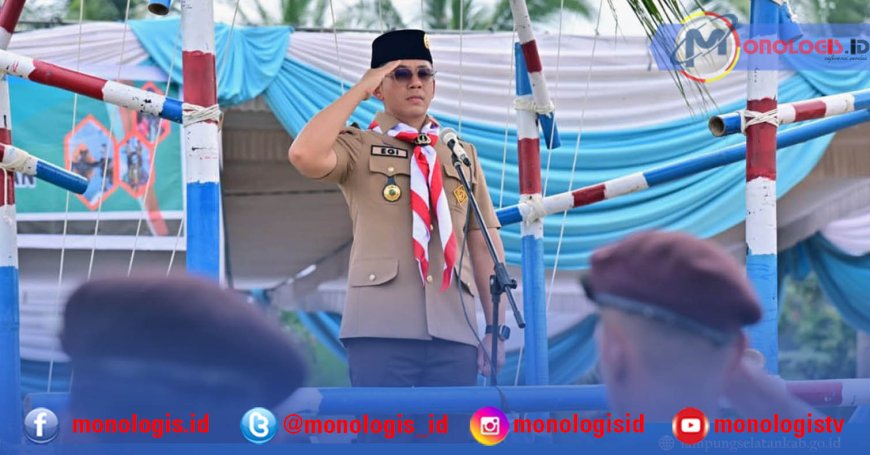 Bupati Lampung Selatan Pimpin Apel Besar Hari Pramuka ke-64