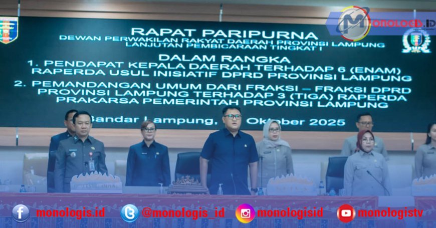 Pemprov Lampung Setuju Pembahasan Enam Raperda Usul Inisiatif DPRD Dilanjutkan