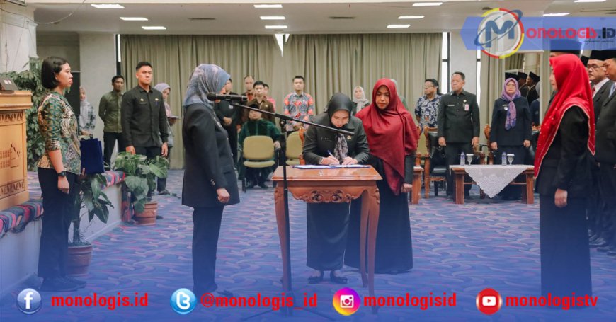 Bayana Lantik 59 Pejabat di Lingkungan Pemprov Lampung