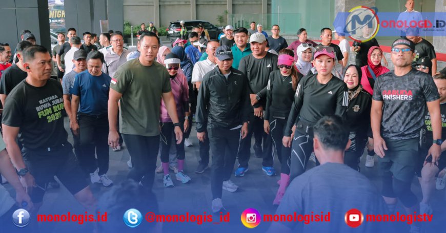 AHY Hadiri Fun Run di Bandarlampung
