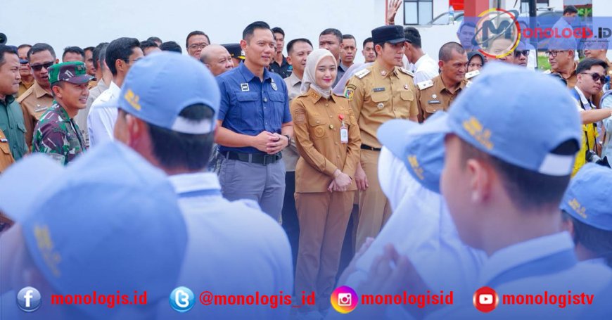 AHY Tinjau Sekolah Rakyat di Lampung Selatan