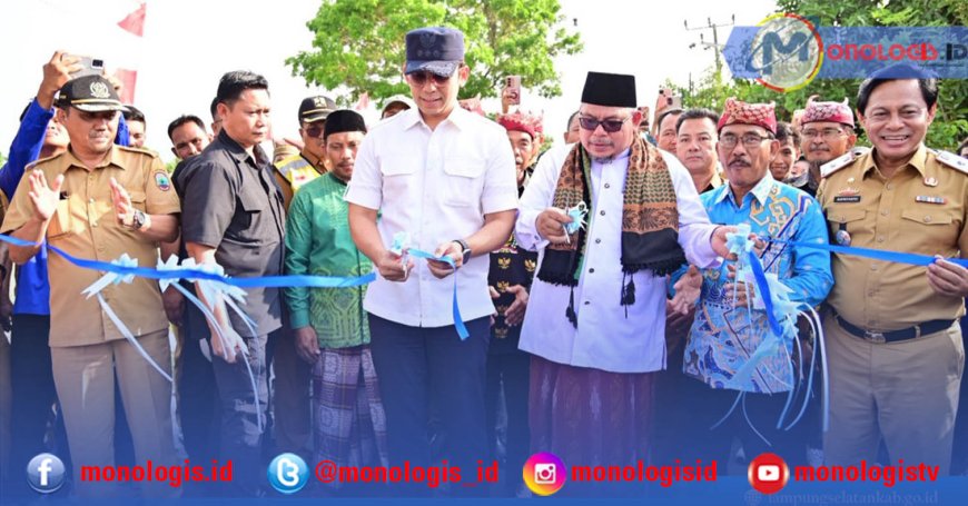 Bupati Lampung Selatan Resmikan Ruas Jalan Way Harong- Simpang Sidoharjo