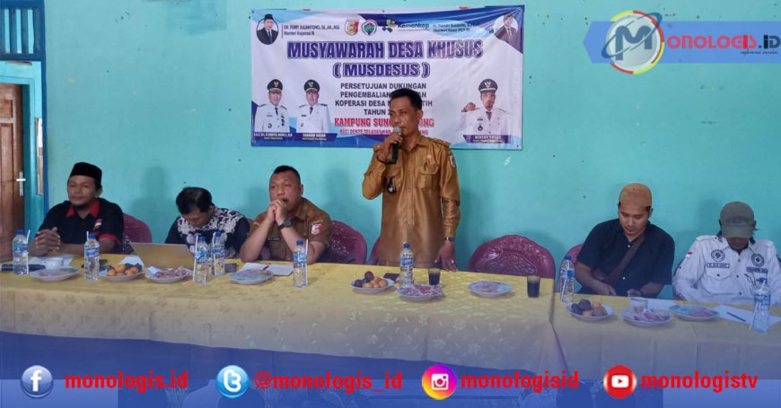 Kampung Sungainibung Alokasikan 20 Persen DD untuk Koperasi Desa Merah Putih