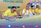 Hanan Pastikan Bahlil dan Sarmuji Hadir di Pelantikan Golkar Lampung