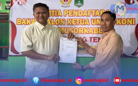 Agus Nugroho Kembalikan Berkas Calon Ketum KONI Lampung Tengah, Ini Misinya