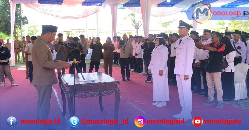 Novriwan Jaya Lantik Dua Kepala Tiyuh PAW dan Kukuhkan 726 BPT