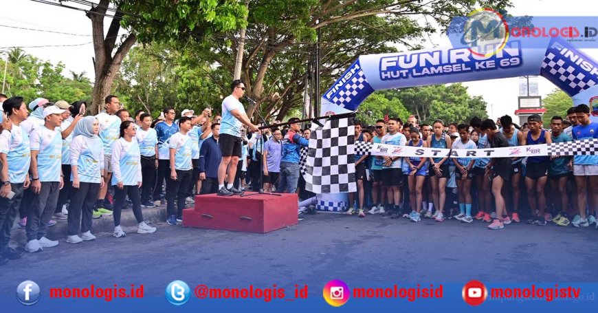 Ribuan Peserta Meriahkan Fun Run Lamsel Fest 2025