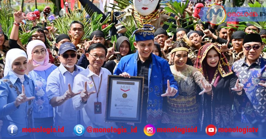 Diikuti 1.500 Pelajar, Lampung Selatan Pecahkan Rekor Pagelaran Tari Tuping