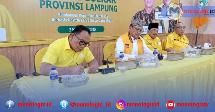 Hanan Pastikan Bahlil dan Sarmuji Hadir di Pelantikan Golkar Lampung