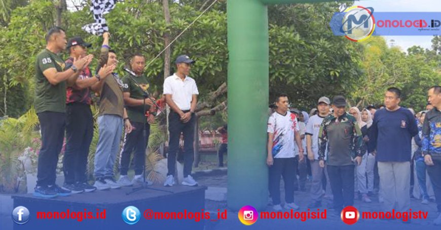 Pemkab Waykanan Gelar Jalan Sehat HUT ke-54 KORPRI