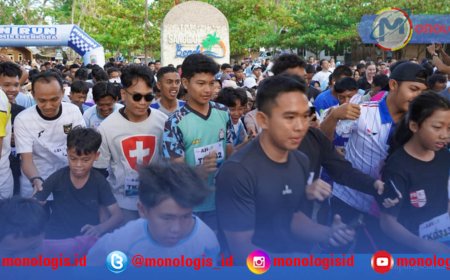 Ribuan Warga Lampung Selatan Meriahkan Fun Run Tarkam 2025