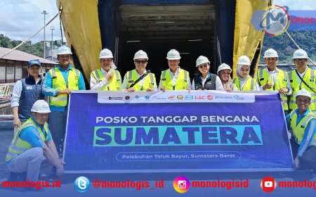 KMP Jatra II Angkut 50 Ton Bahan Pokok dan 7 Excavator Menuju Sibolga