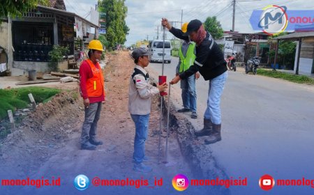 Pelebaran Jalan Simpang PU-Eks Pasar Tempel Dimulai