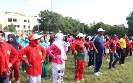 Hadiri Gebyar Senam BJW, Ini Pesan Komang Koheri