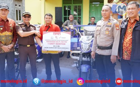 Pemkab Tulangbawang Barat Terima Bantuan 7 Unit Bentor Pengangkut Sampah dari PGN