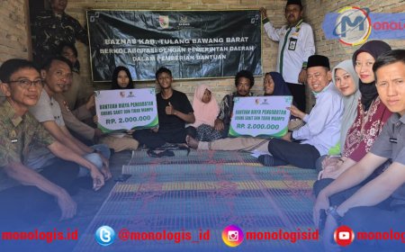 Dua Penderita ODGJ di Tulangbawang Barat Terima Bantuan dari Baznas