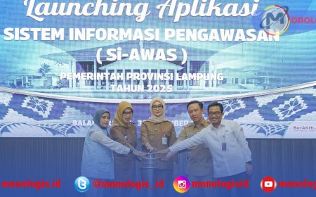 Pemprov Lampung Luncurkan Aplikasi SI AWAS