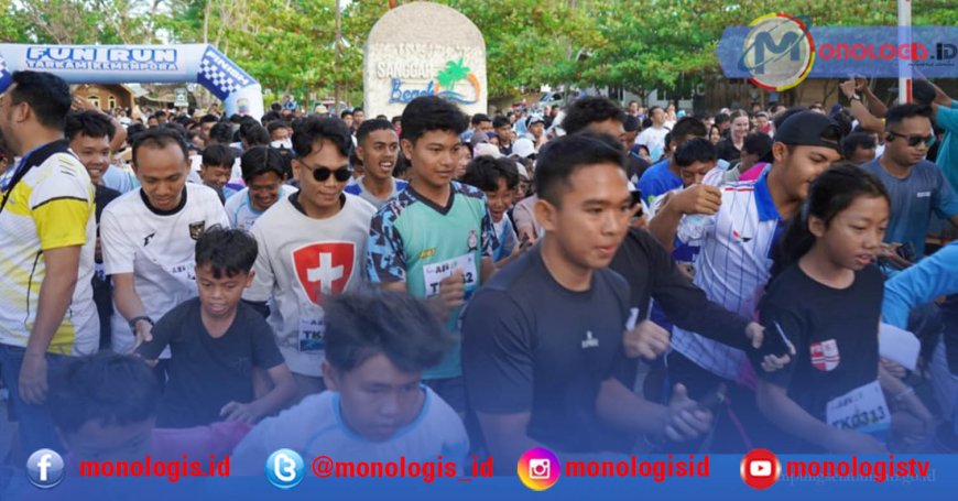 Ribuan Warga Lampung Selatan Meriahkan Fun Run Tarkam 2025