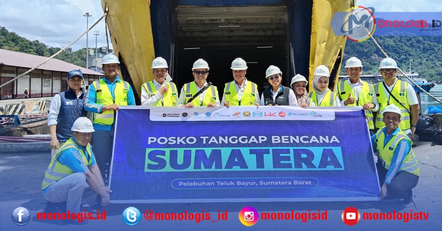 KMP Jatra II Angkut 50 Ton Bahan Pokok dan 7 Excavator Menuju Sibolga