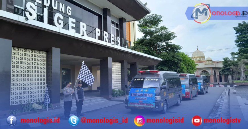 Polda Lampung Lepas Tim Bantuan Kesehatan untuk Wilayah Terdampak Bencana