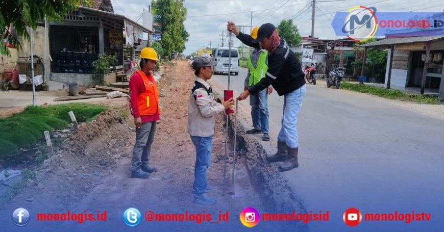 Pelebaran Jalan Simpang PU-Eks Pasar Tempel Dimulai