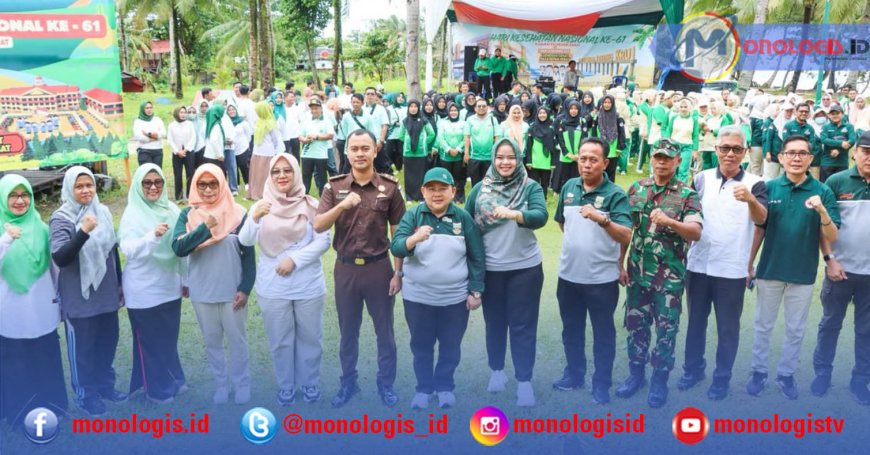 Hadiri Peringatan HKN ke-61, Wabup Pesisir Barat Paparkan Enam Pilar Capaian Transformasi Kesehatan