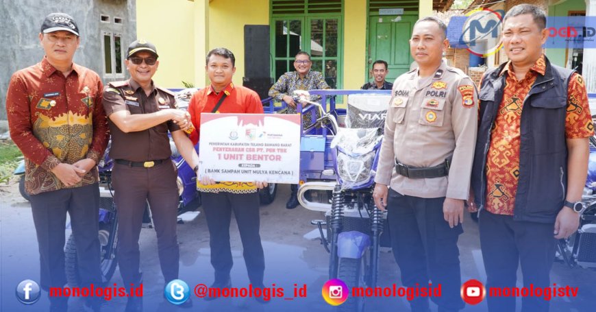 Pemkab Tulangbawang Barat Terima Bantuan 7 Unit Bentor Pengangkut Sampah dari PGN