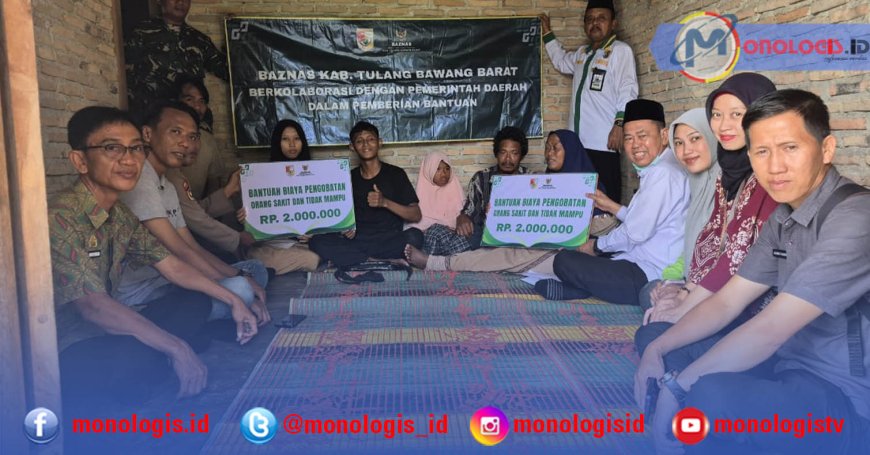Dua Penderita ODGJ di Tulangbawang Barat Terima Bantuan dari Baznas