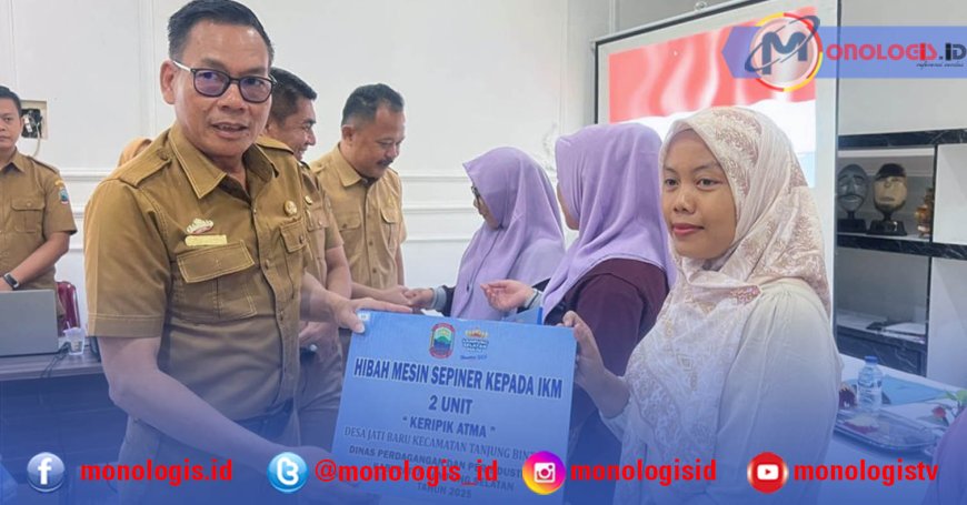 Pemkab Lampung Selatan Salurkan Hibah Mesin Produksi ke Pelaku IKM